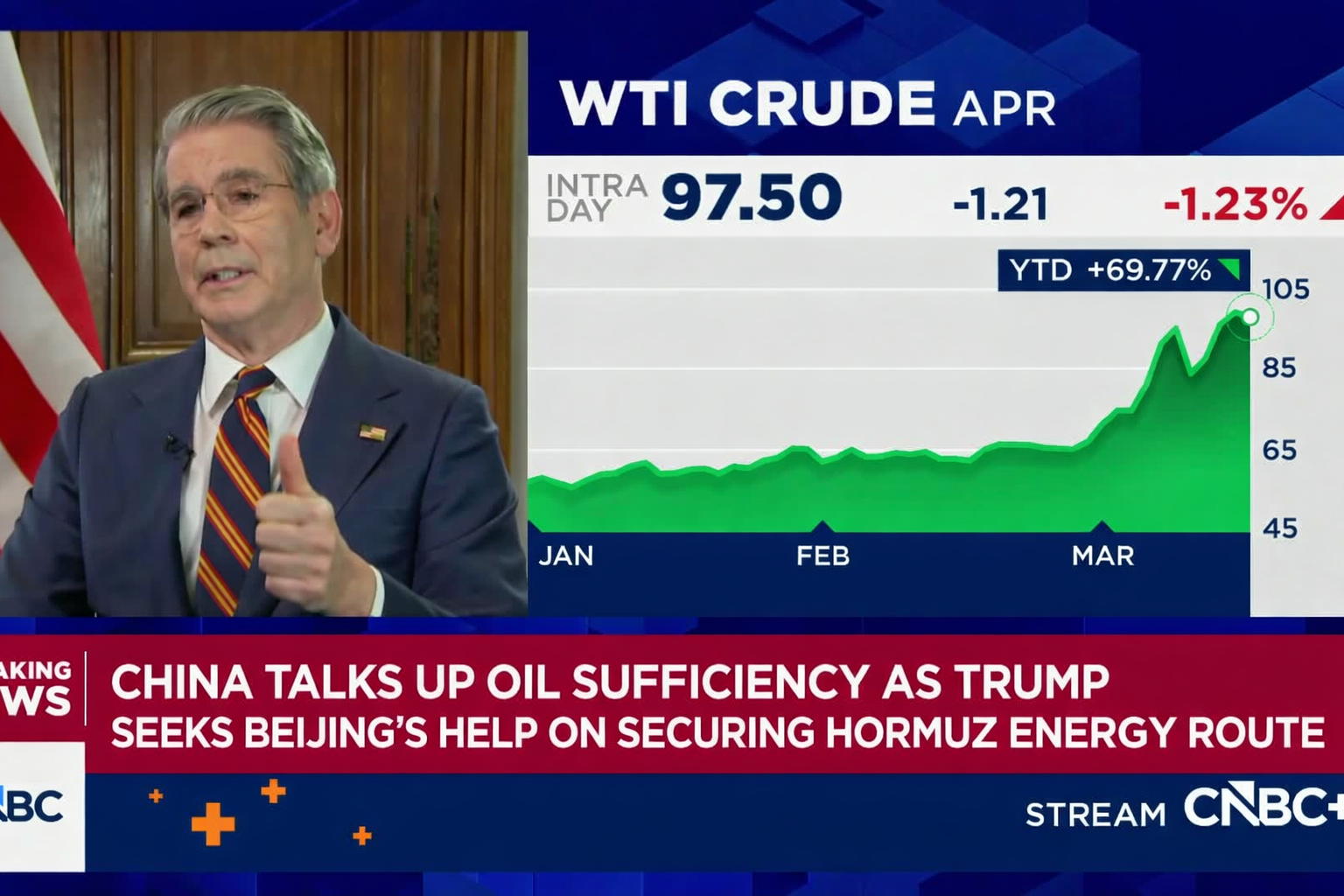 China talks up oil sufficiency as Trump seeks Beijing's help on securing Hormuz energy route